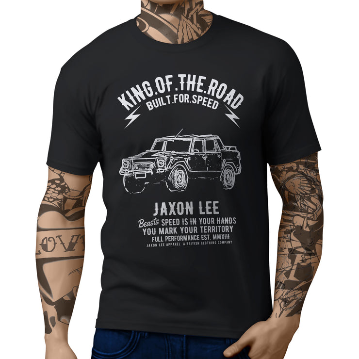JL King Illustration For A Lambo LM002 Motorcar Fan T-shirt