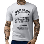 JL King Illustration For A Lambo Sesto Elemento Motorcar Fan T-shirt