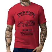 JL King Illustration For A Lambo Sesto Elemento Motorcar Fan T-shirt