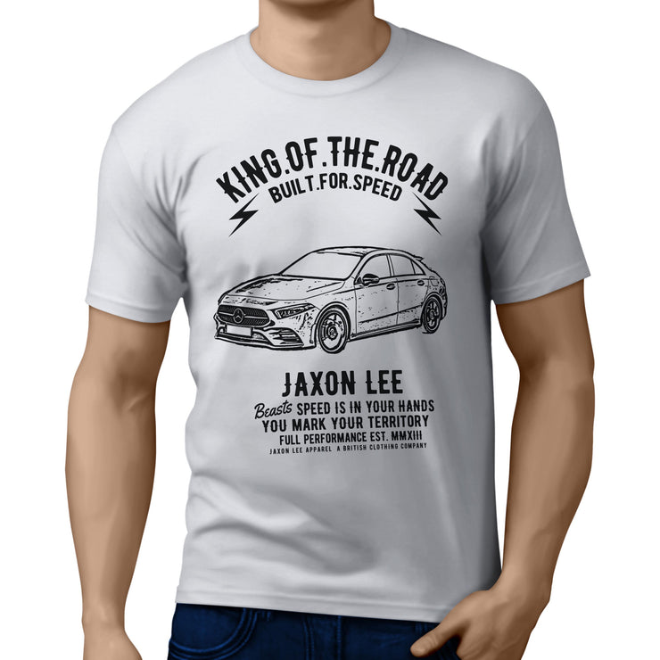 JL King Illustration For A Mercedes Benz A Class Motorcar Fan T-shirt