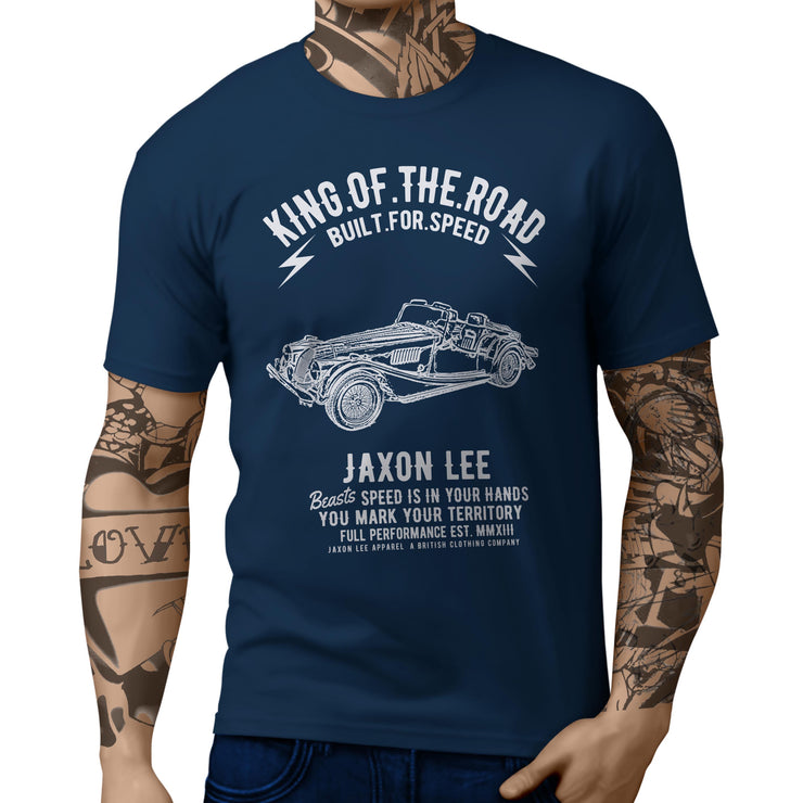 JL King Illustration For A Morgan Plus 8 Motorcar Fan T-shirt
