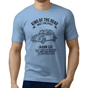 JL King illustration for a Volkswagen 1968 Beetle 1500 Limousine fan T-shirt