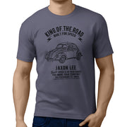JL King illustration for a Volkswagen 1968 Beetle 1500 Limousine fan T-shirt