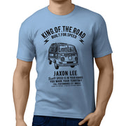 JL King illustration for a Volkswagen Campervan 1968 fan T-shirt