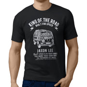 JL King illustration for a Volkswagen Campervan 1968 fan T-shirt