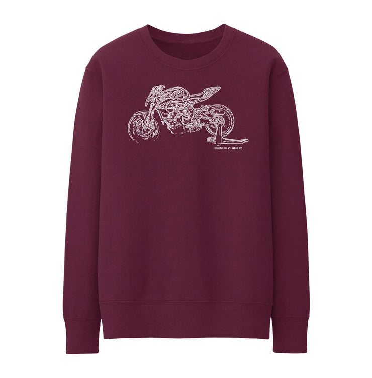JL Illustration For A MV Agusta Brutale 800RR 2017 Motorbike Fan Jumper