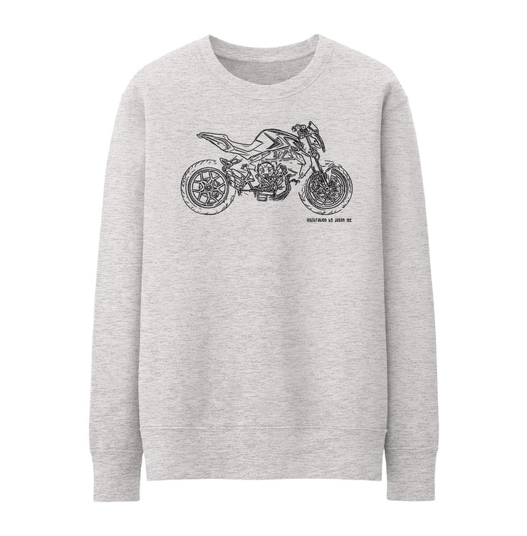 JL Illustration For A MV Agusta Brutale 800 2014 Motorbike Fan Jumper