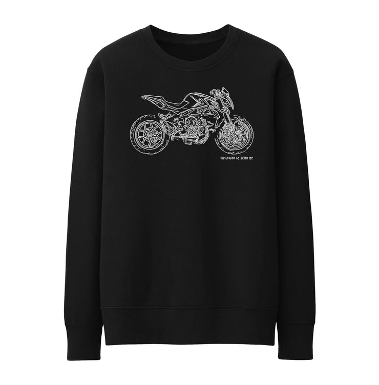 JL Illustration For A MV Agusta Brutale 800 2014 Motorbike Fan Jumper