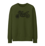 JL Illustration For A MV Agusta Brutale Corsa Motorbike Fan Jumper