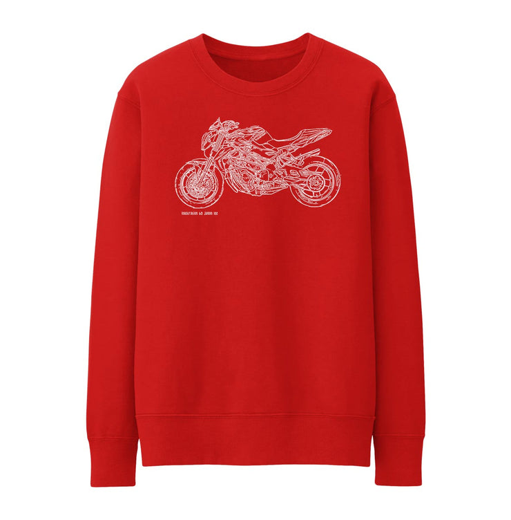 JL Illustration For A MV Agusta Brutale Corsa Motorbike Fan Jumper