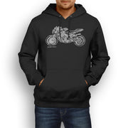 JL Illustration For A MV Agusta Brutale Corsa Motorbike Fan Hoodie