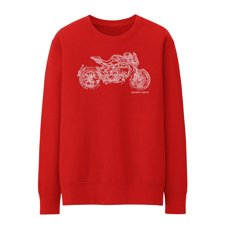 JL Illustration For A MV Agusta Brutale Dragster 800RR Motorbike Fan Jumper
