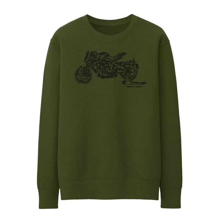 JL Illustration For A MV Agusta Dragster 800RC 2017 Motorbike Fan Jumper