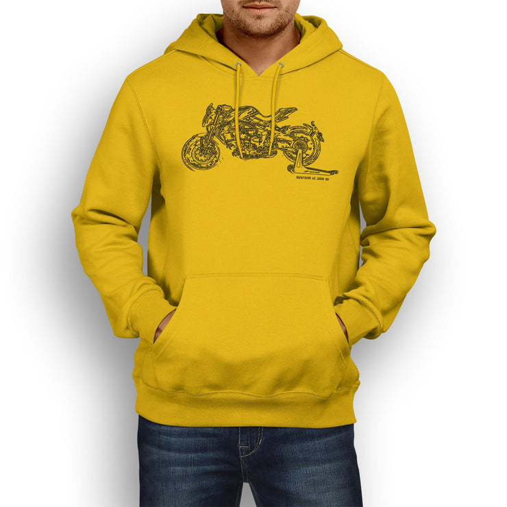 JL Illustration For A MV Agusta Dragster 800RC 2017 Motorbike Fan Hoodie