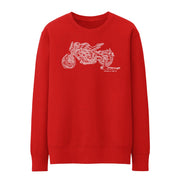 JL Illustration For A MV Agusta Dragster 800RC 2017 Motorbike Fan Jumper