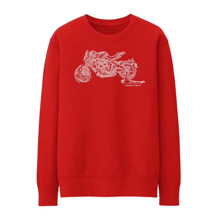 JL Illustration For A MV Agusta Dragster 800RC 2017 Motorbike Fan Jumper