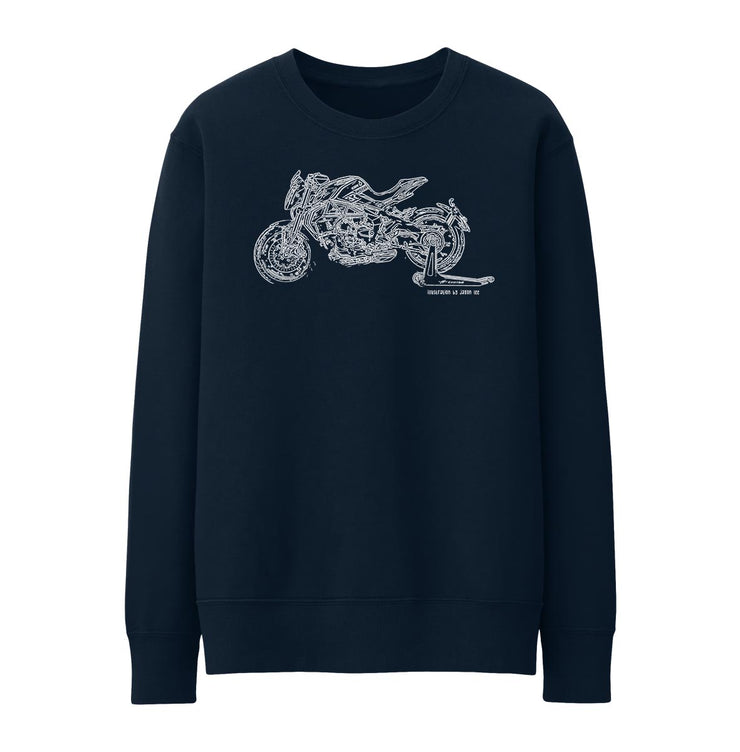 JL Illustration For A MV Agusta Dragster 800RC 2017 Motorbike Fan Jumper