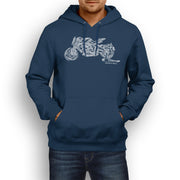 JL Illustration For A MV Agusta Dragster 800RC 2017 Motorbike Fan Hoodie