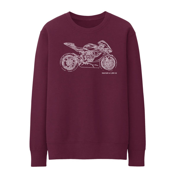 JL Illustration For A MV Agusta F3 800 AGO 2015 Motorbike Fan Jumper