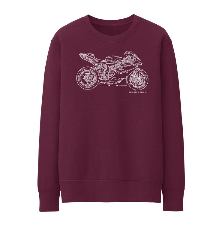 JL Illustration For A MV Agusta F4RR 2016 Motorbike Fan Jumper