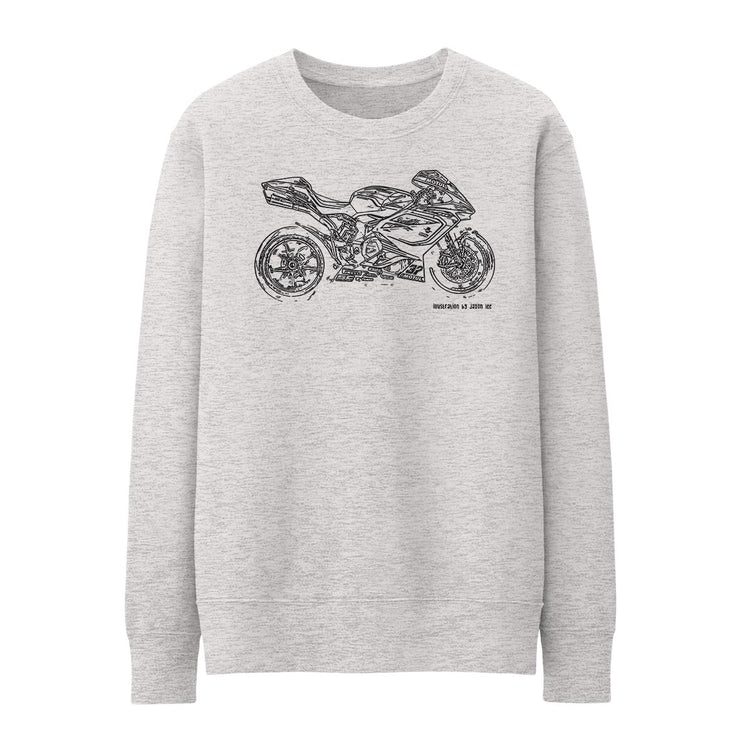 JL Illustration For A MV Agusta F4 RC 2017 Motorbike Fan Jumper