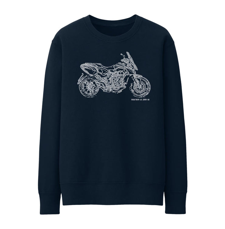 JL Illustration For A MV Agusta Stradale 800 Motorbike Fan Jumper