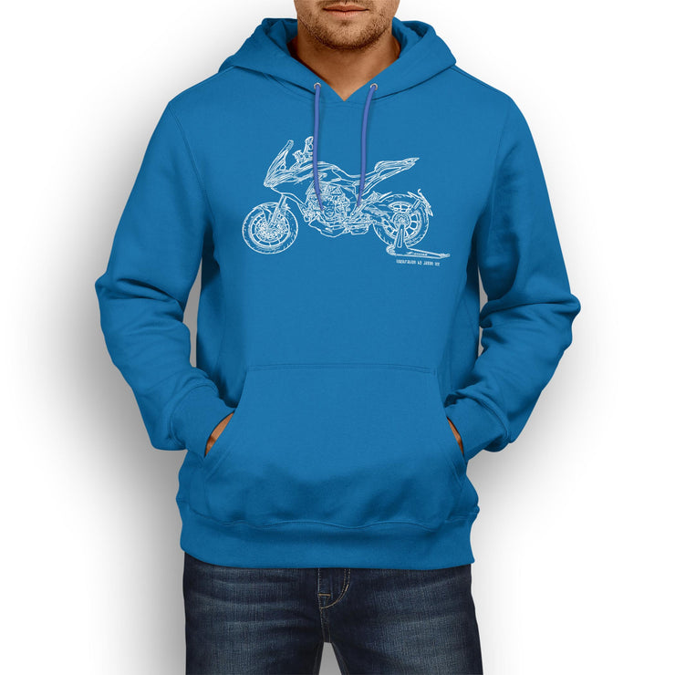 JL Illustration For A MV Agusta Turismo Veloce 800 Motorbike Fan Hoodie