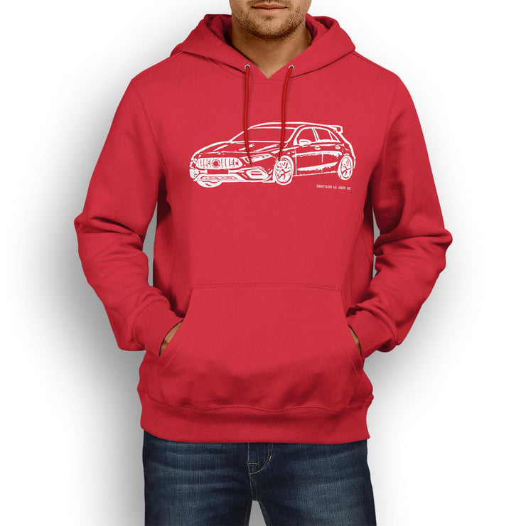 JL Illustration For A Mercedes Benz AMG A45 S Motorcar Fan Hoodie