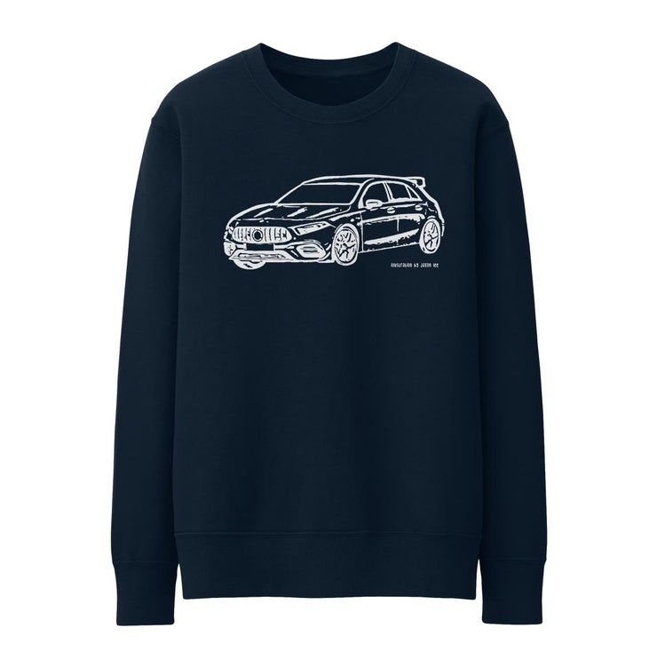 JL Illustration For A Mercedes Benz AMG A45 S Motorcar Fan Jumper