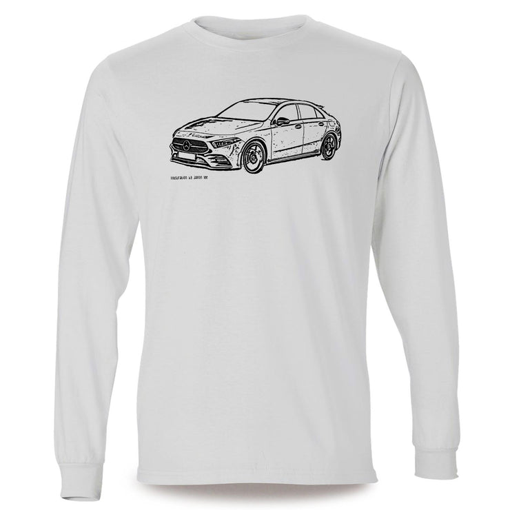JL Illustration For A Mercedes Benz A Class Motorcar Fan LS-Tshirt