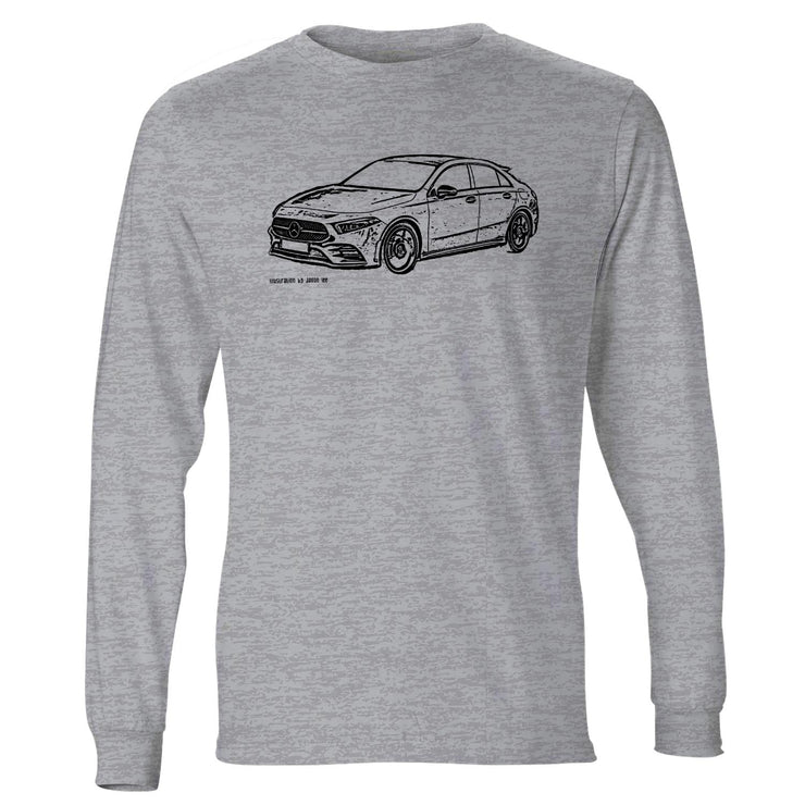 JL Illustration For A Mercedes Benz A Class Motorcar Fan LS-Tshirt
