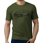 JL Illustration For A Mercedes Benz A Class Motorcar Fan T-shirt