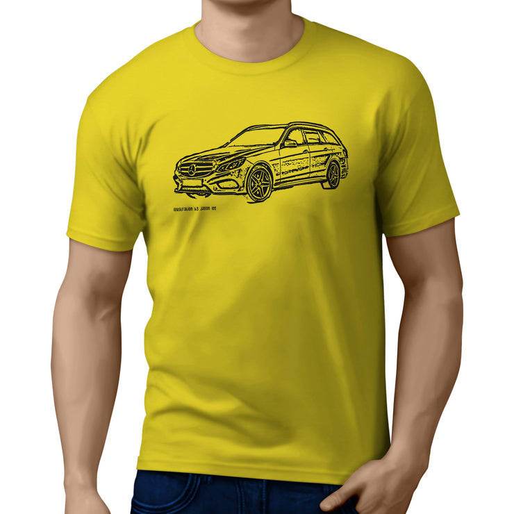 JL Illustration For A Mercedes Benz E Class Motorcar Fan T-shirt
