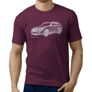 JL Illustration For A Mercedes Benz E Class Motorcar Fan T-shirt