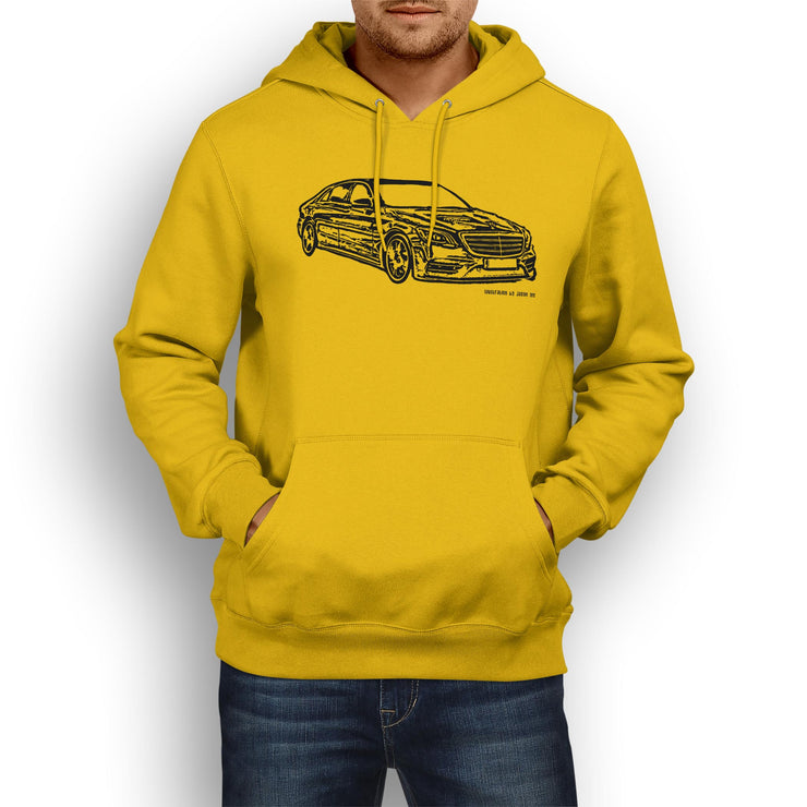 JL Illustration For A Mercedes Benz S Class Motorcar Fan Hoodie