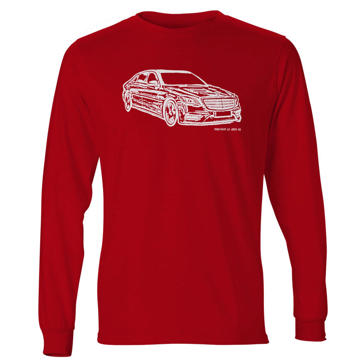 JL Illustration For A Mercedes Benz S Class Motorcar Fan LS-Tshirt