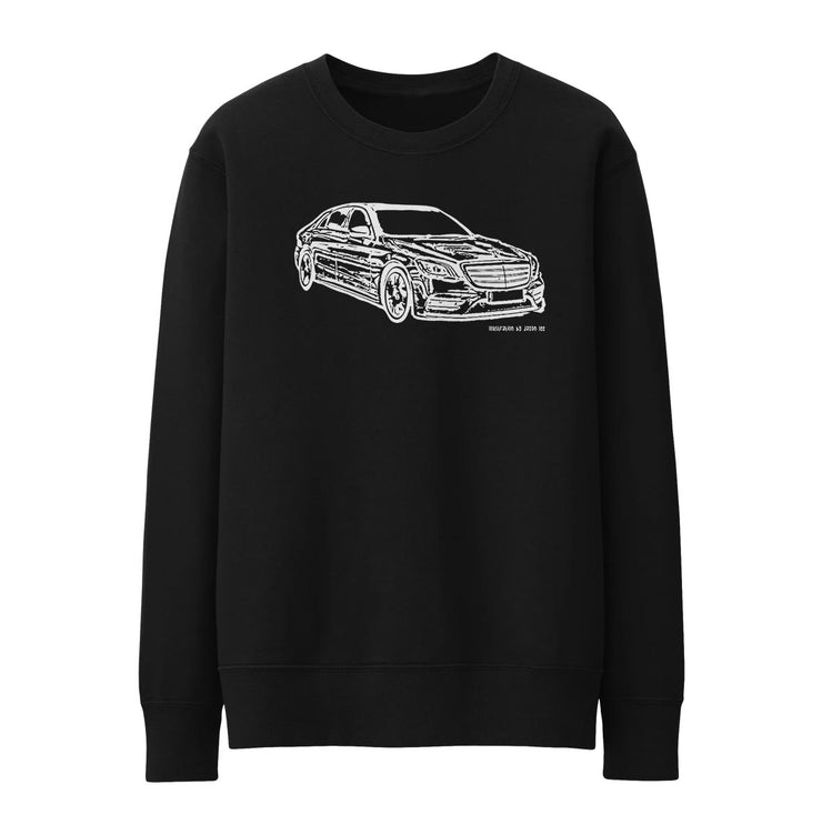 JL Illustration For A Mercedes Benz S Class Motorcar Fan Jumper