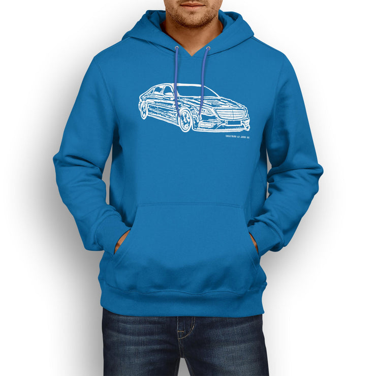 JL Illustration For A Mercedes Benz S Class Motorcar Fan Hoodie