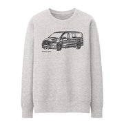 JL Illustration For A Mercedes Benz V Class Motorcar Fan Jumper