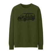 JL Illustration For A Mercedes Benz V Class Motorcar Fan Jumper