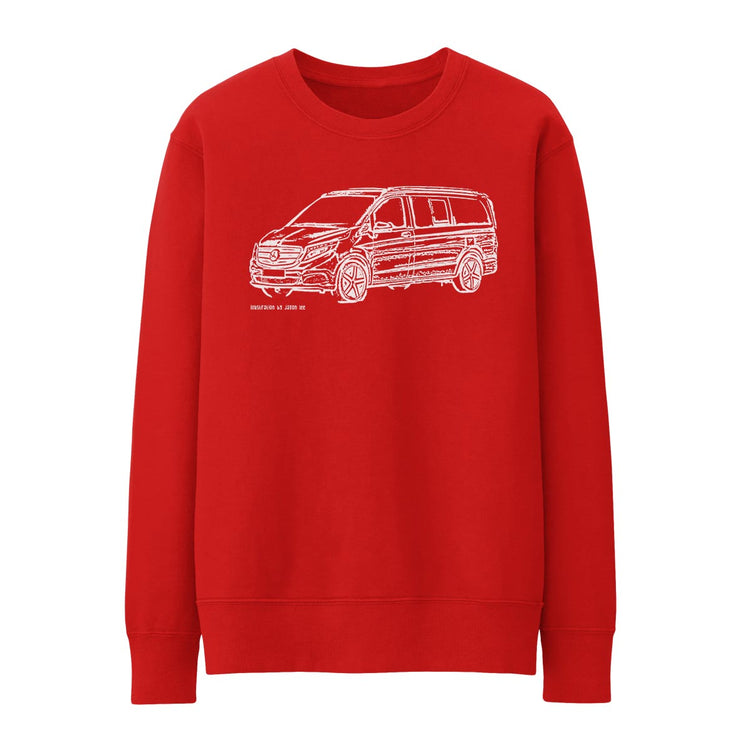 JL Illustration For A Mercedes Benz V Class Motorcar Fan Jumper