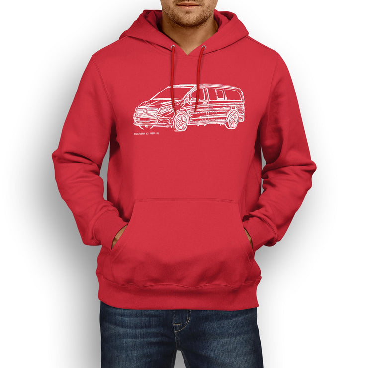 JL Illustration For A Mercedes Benz V Class Motorcar Fan Hoodie