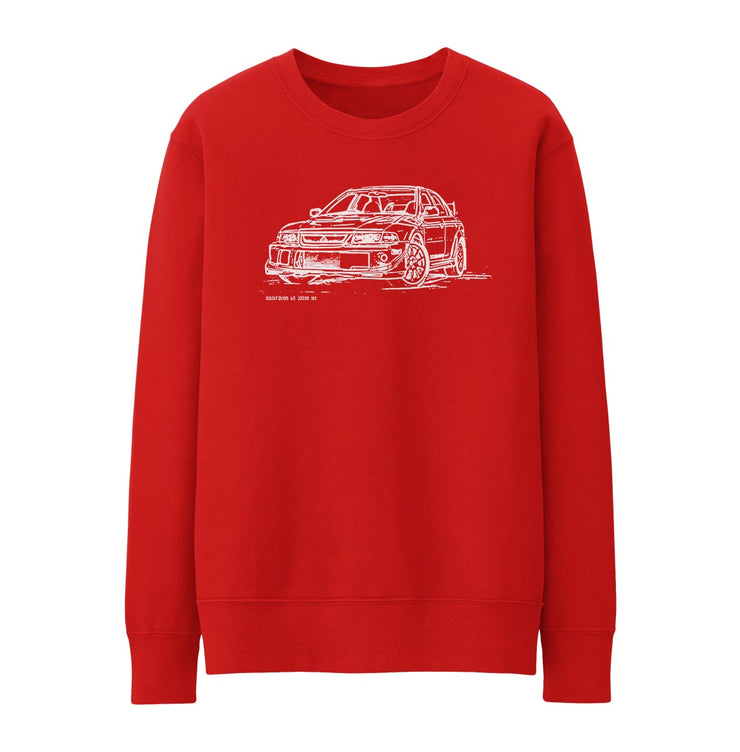 JL Illustration For A Mitsubishi EVO VI Tommi Makinen Motorcar Fan Jumper