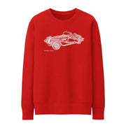 JL Illustration For A Morgan Plus 8 Motorcar Fan Jumper