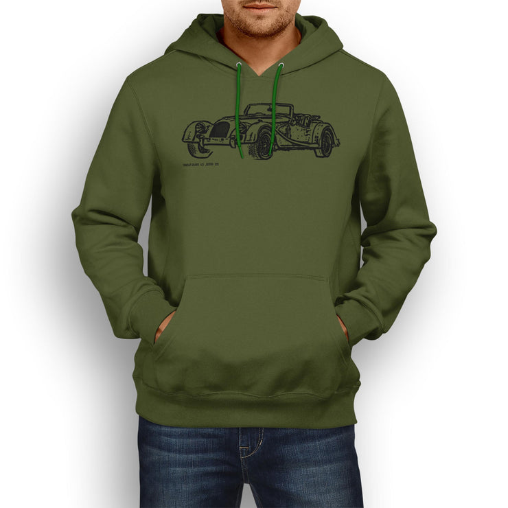 JL Illustration For A Morgan V6 Roadster Motorcar Fan Hoodie