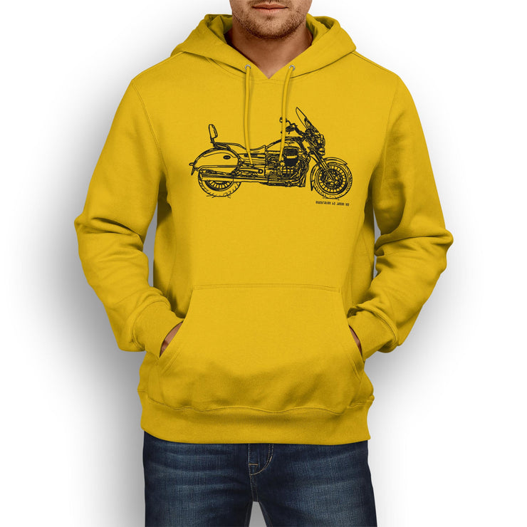 JL Illustration For A Moto Guzzi California Touring Motorbike Fan Hoodie