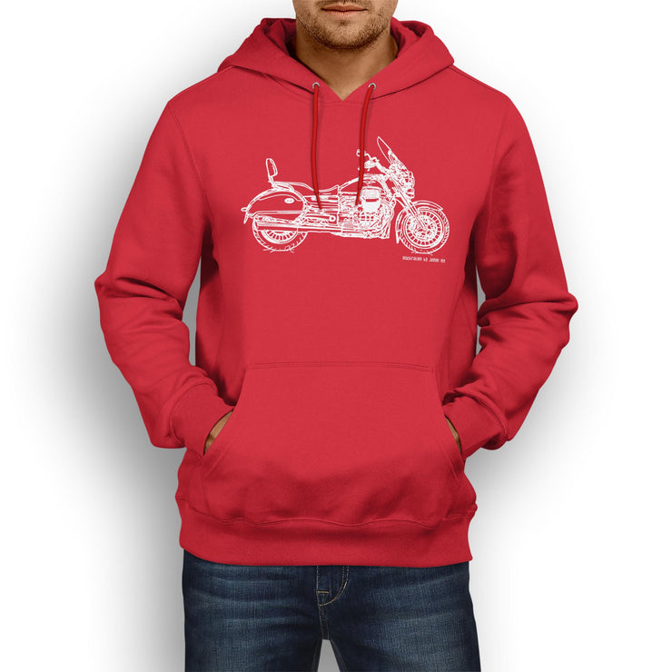 JL Illustration For A Moto Guzzi California Touring Motorbike Fan Hoodie