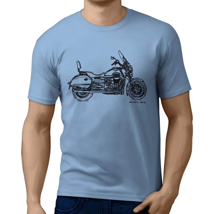 JL Illustration For A Moto Guzzi California Touring Motorbike Fan T-shirt