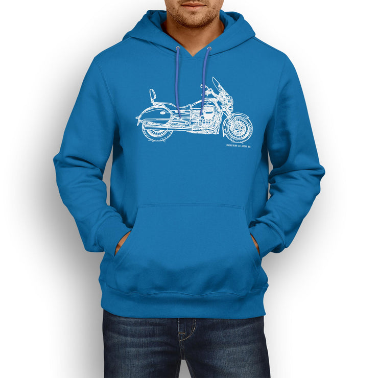 JL Illustration For A Moto Guzzi California Touring Motorbike Fan Hoodie