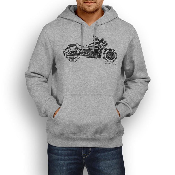 JL Illustration For A Moto Guzzi Eldorado Motorbike Fan Hoodie